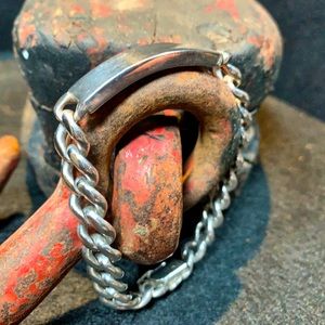 Men’s Sterling Silver ID bracelet 8.75”